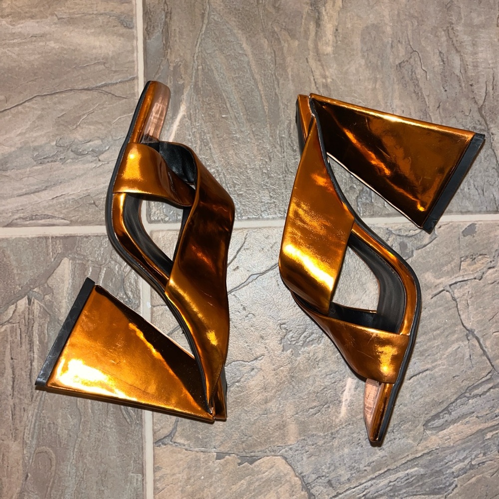 Gold Metallic Heels